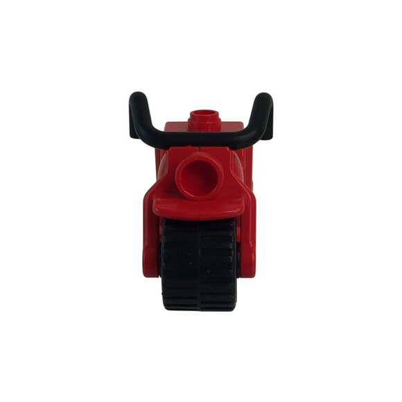 Vintage Lego Duplo Red Motorcycle Lot of 2 Bike Motorbike Vehicle Toy - Picture 3 of 11